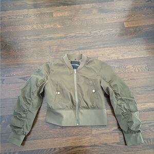 Olive Green Bomber Jacket